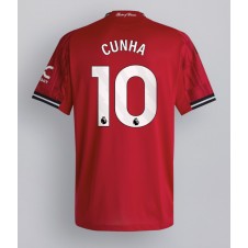 Manchester United Matheus Cunha #10 Hemmatröja 2025-26 Korta ärmar